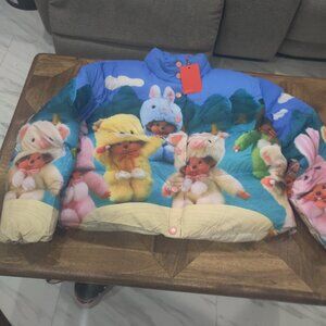 Lazy Oaf Monchichi collection jacket size XXL New UNISEX